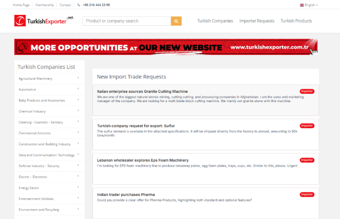 土耳其出口商 & 批发商目录 土耳其出口商 & 批发商目录